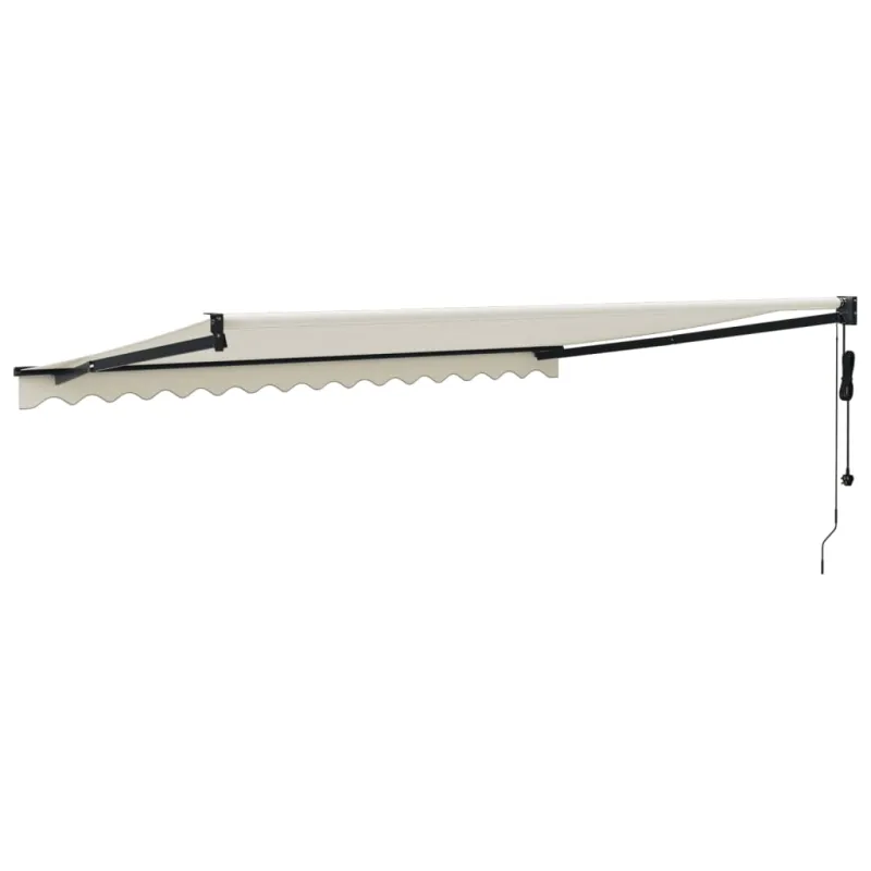 Automatinė ištraukiama markizė, kreminės spalvos, 4,5x3m