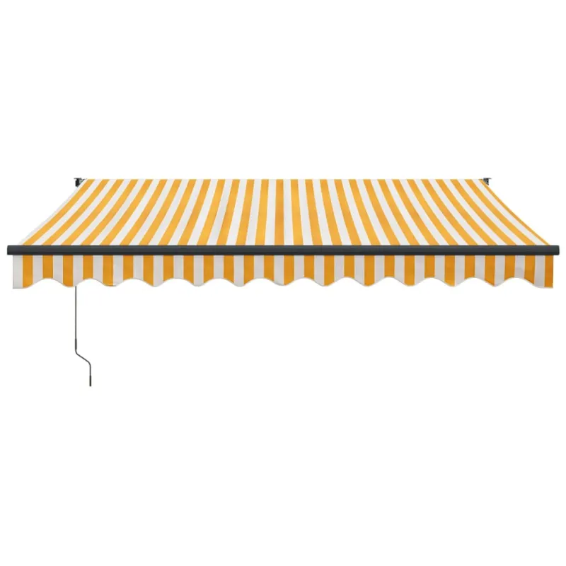 Automatinė ištraukiama markizė, geltona ir balta, 3x2,5m