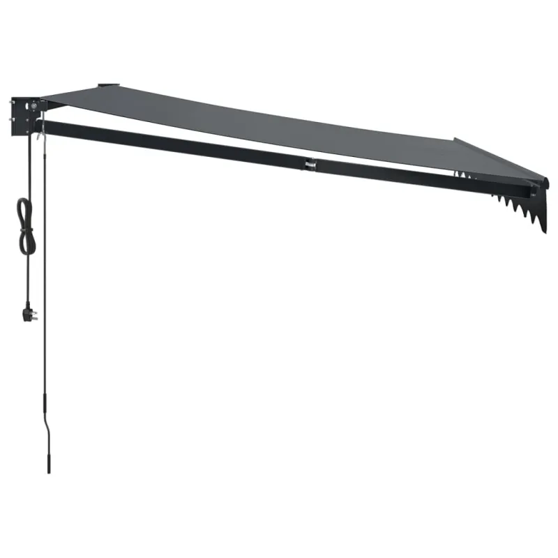 Automatinė ištraukiama markizė, antracito spalvos, 3x2,5m