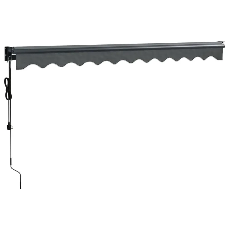 Automatinė ištraukiama markizė, antracito spalvos, 3x2,5m