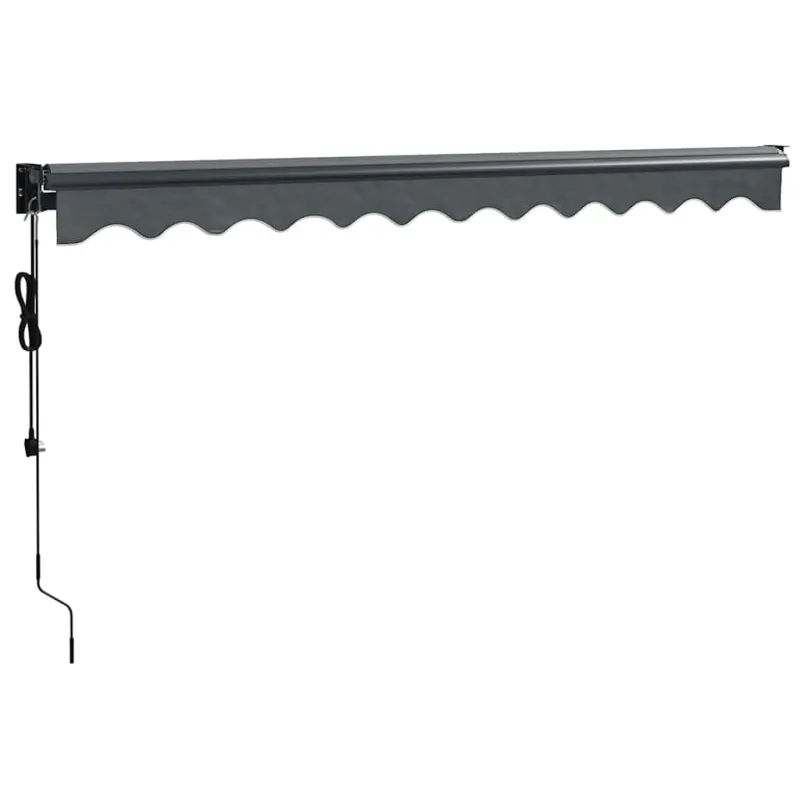 Automatinė ištraukiama markizė, antracito spalvos, 3,5x2,5m