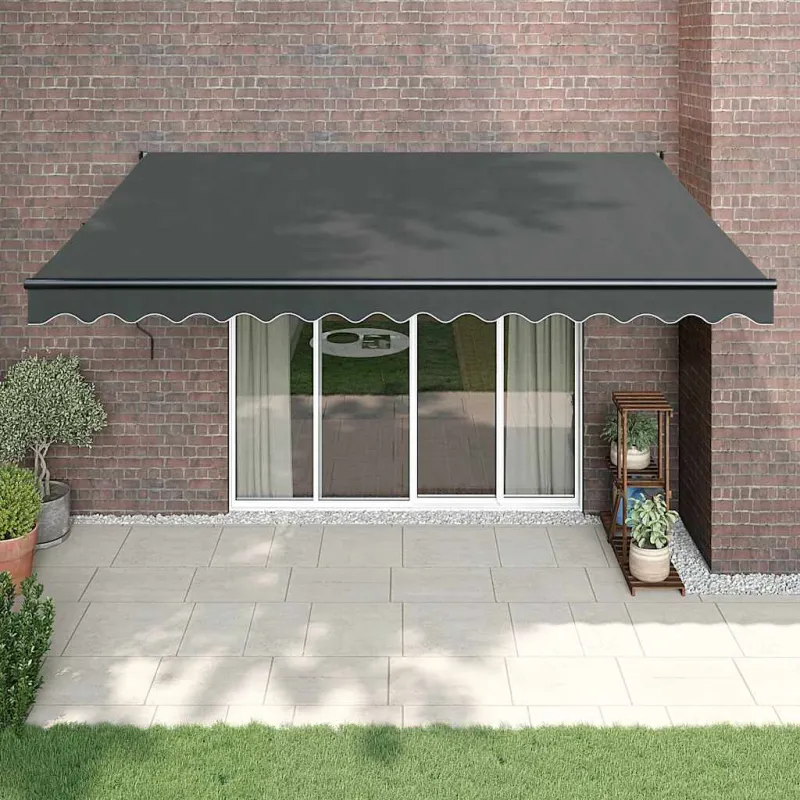 Automatinė ištraukiama markizė, antracito spalvos, 4x3m