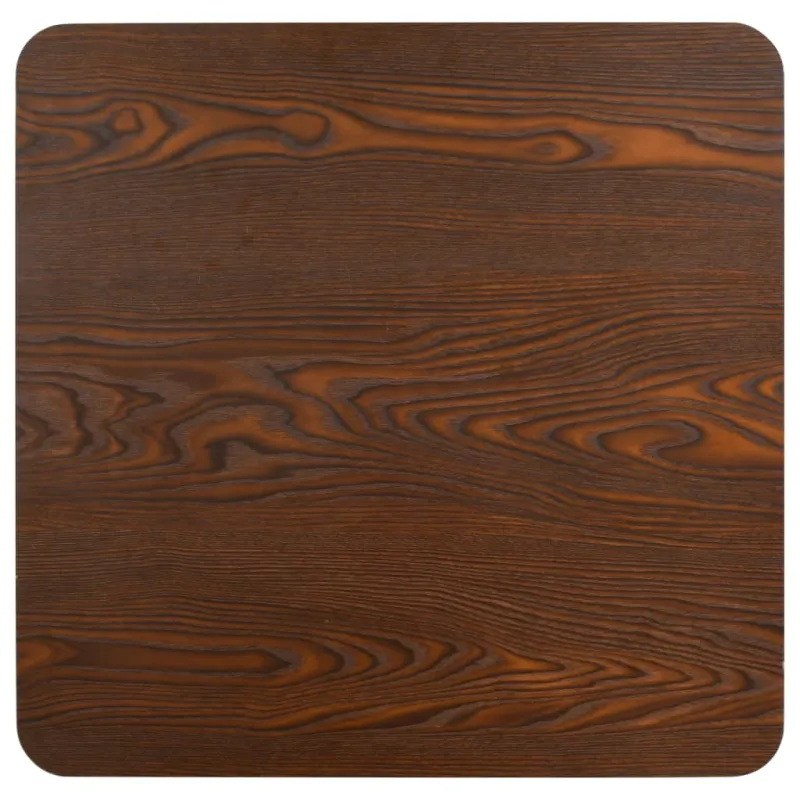 Bistro staliukas, tamsiai rudos spalvos, 60x60cm, MDF