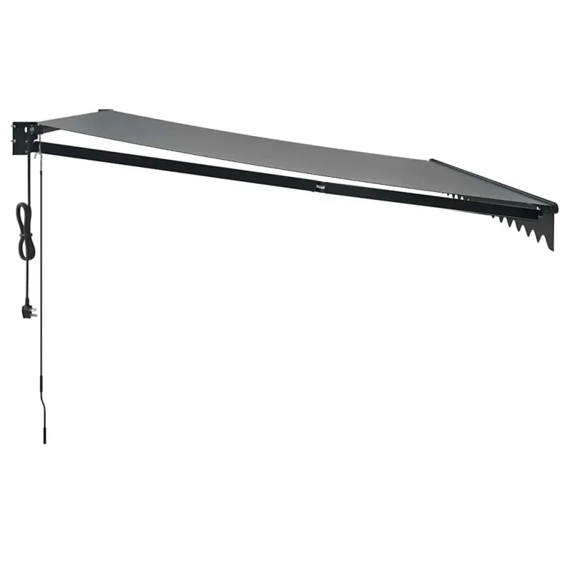 Automatinė ištraukiama markizė, antracito spalvos, 4,5x3m