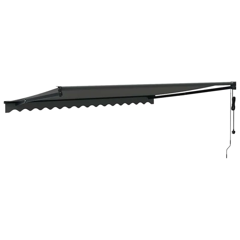 Automatinė ištraukiama markizė, antracito spalvos, 4,5x3m