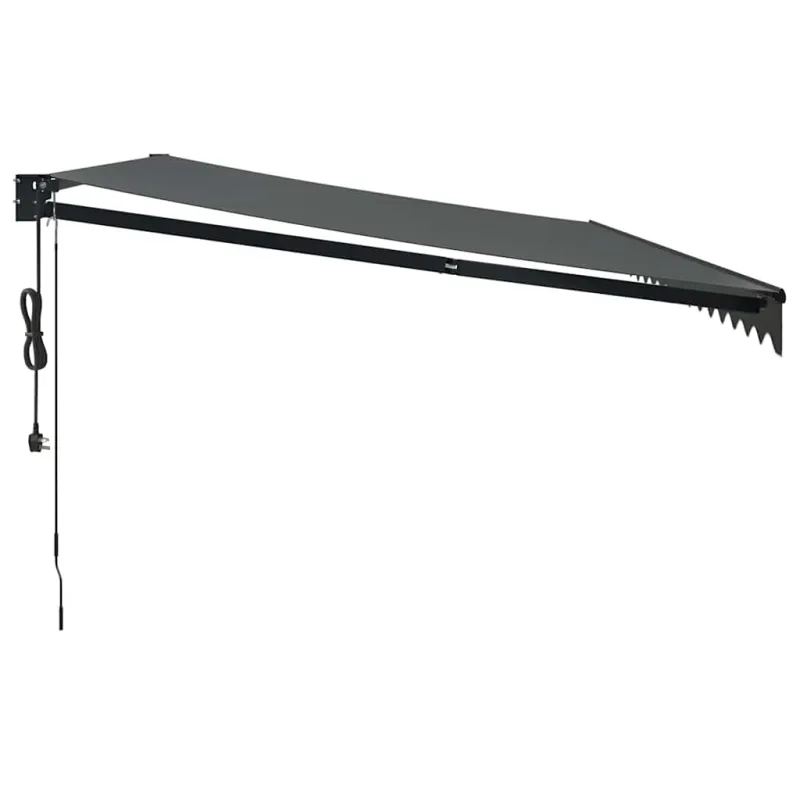 Automatinė ištraukiama markizė, antracito spalvos, 5x3m