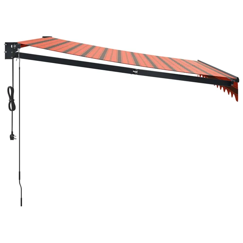 Automatinė ištraukiama markizė, oranžinė ir ruda, 3,5x2,5m