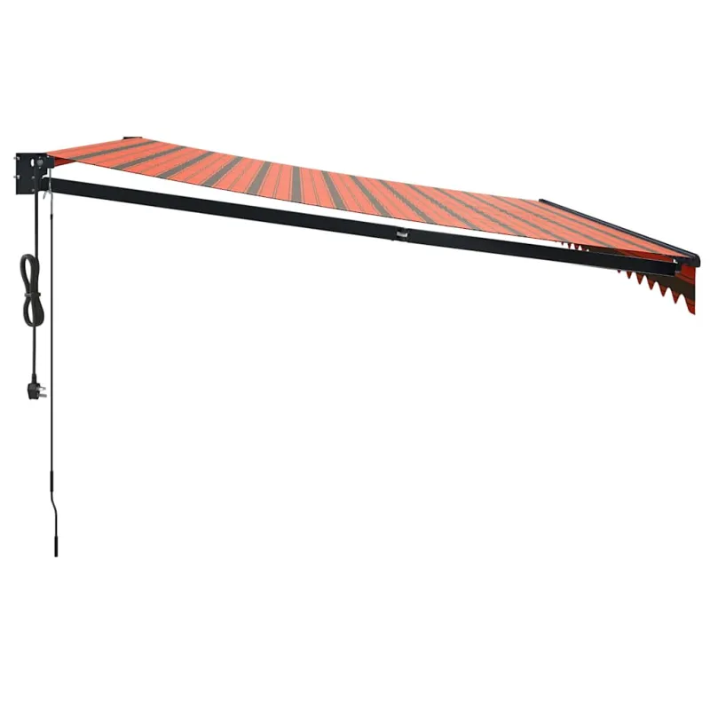 Automatinė ištraukiama markizė, oranžinė ir ruda, 4x3m