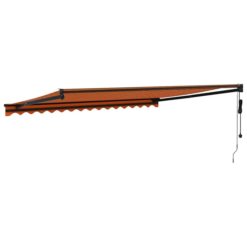 Automatinė ištraukiama markizė, oranžinė ir ruda, 4x3m