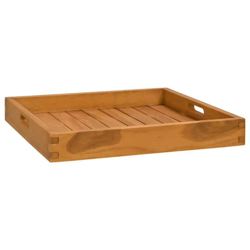 Serviravimo padėklas, 50x50cm, tikmedžio medienos masyvas