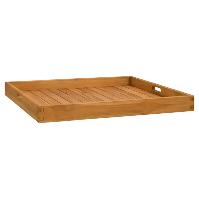 Serviravimo padėklas, 70x70cm, tikmedžio medienos masyvas