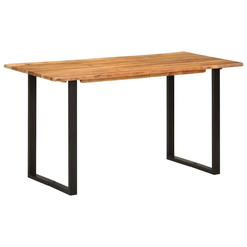 Valgomojo stalas, 140x70x76cm, akacijos medienos masyvas