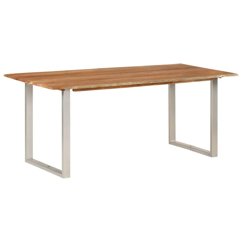 Valgomojo stalas, 180x90x76cm, akacijos medienos masyvas
