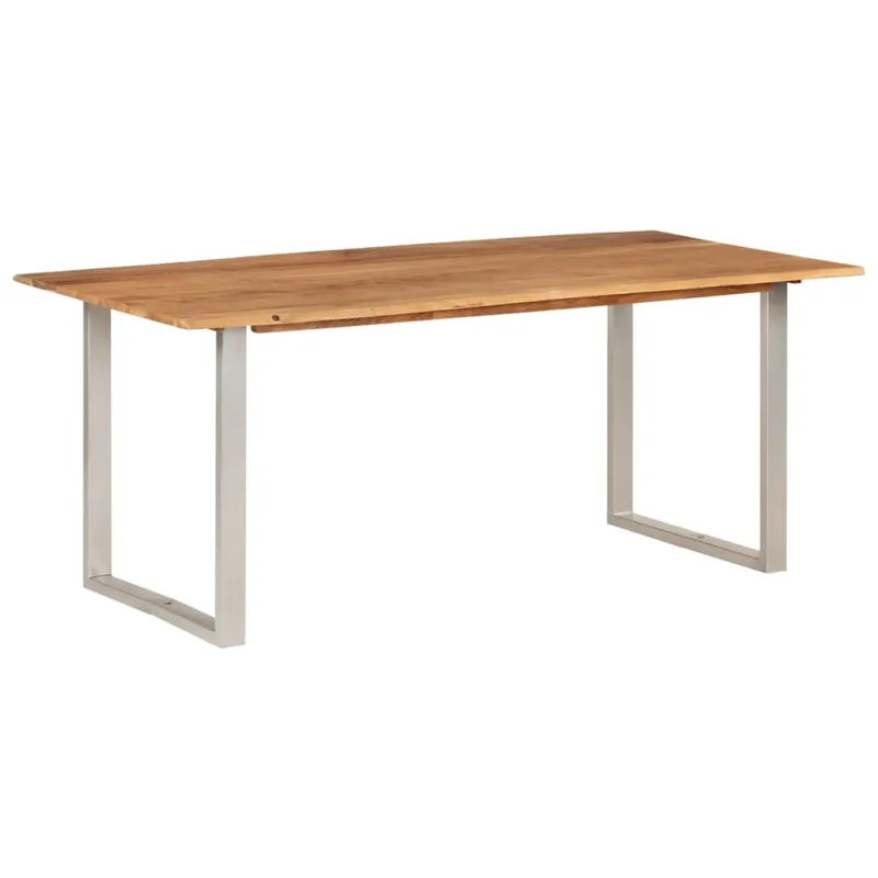 Valgomojo stalas, 180x90x76cm, akacijos medienos masyvas