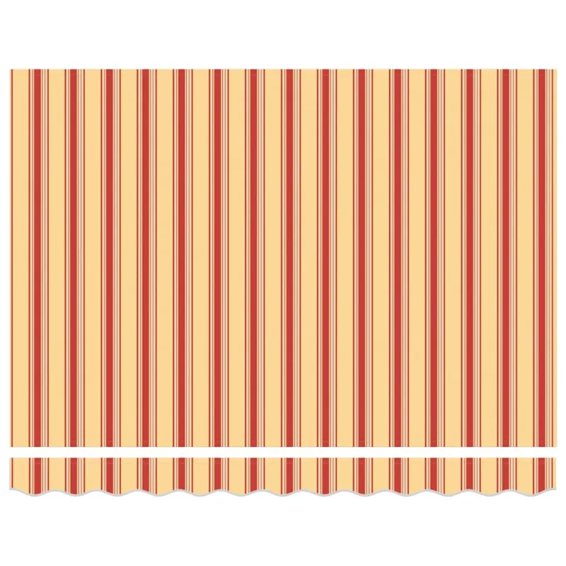 Ištraukiama markizė, geltona/balta, 3,5x2,5m, audinys/aliuminis