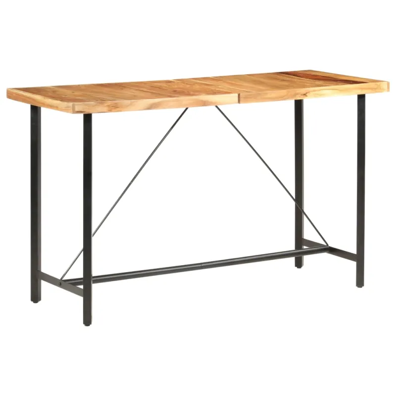 Baro stalas, akacijos mediena, 180x70x107 cm