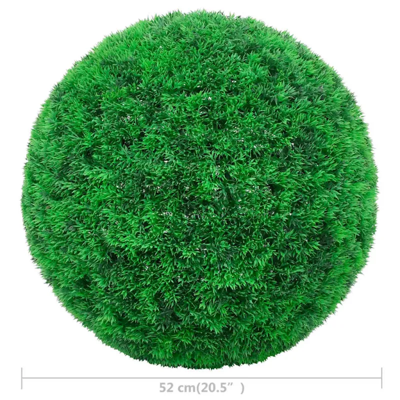 Dirbtiniai buksmedžio krūmai, 2vnt., 52cm, rutulio formos