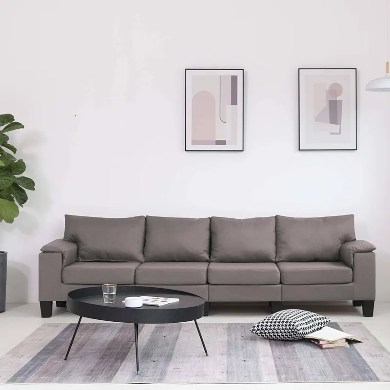 Sofa Taupe Keturvietis audinys