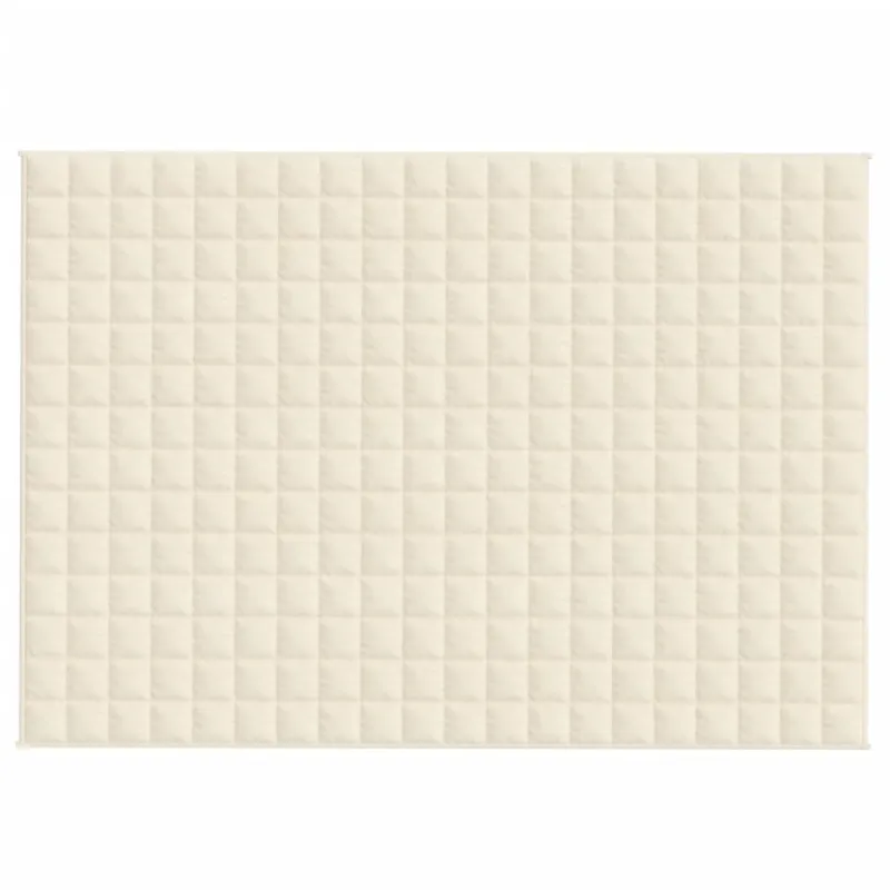 Sunki antklodė, šviesi kreminė, 140x200cm, audinys, 10kg