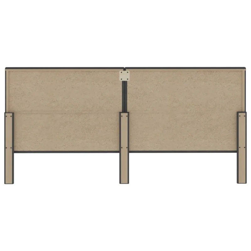 Dygsniuotas galvūgalis, tamsiai pilkas, 200x200cm, audinys