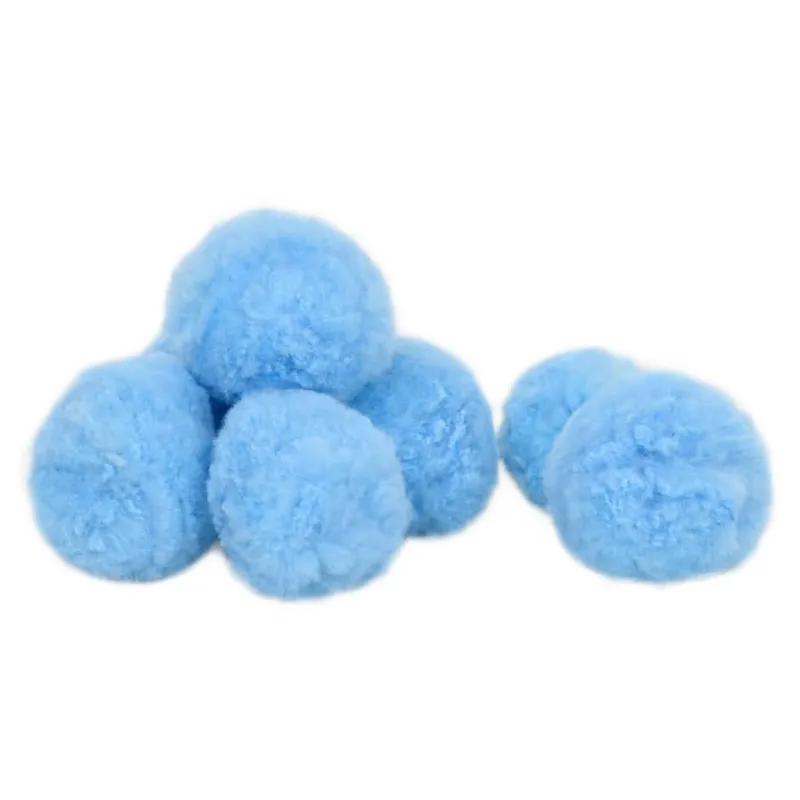 Kamuoliukai baseino filtrui, mėlyni, polietilenas, 1400g