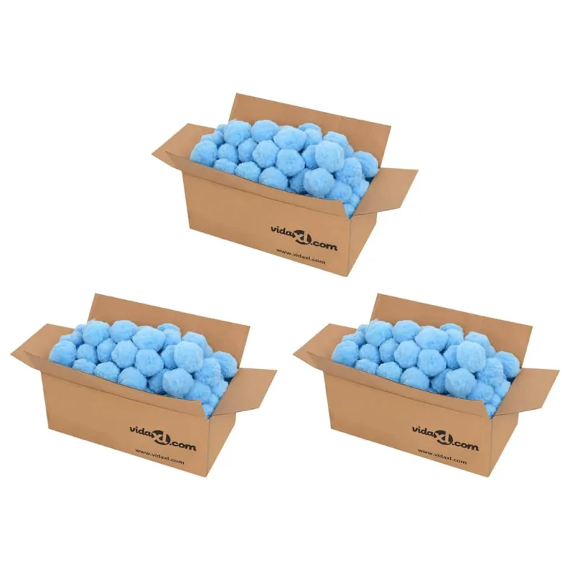 Kamuoliukai baseino filtrui, mėlyni, polietilenas, 2100g