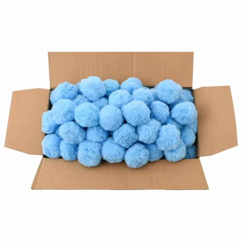 Kamuoliukai baseino filtrui, mėlyni, polietilenas, 2100g