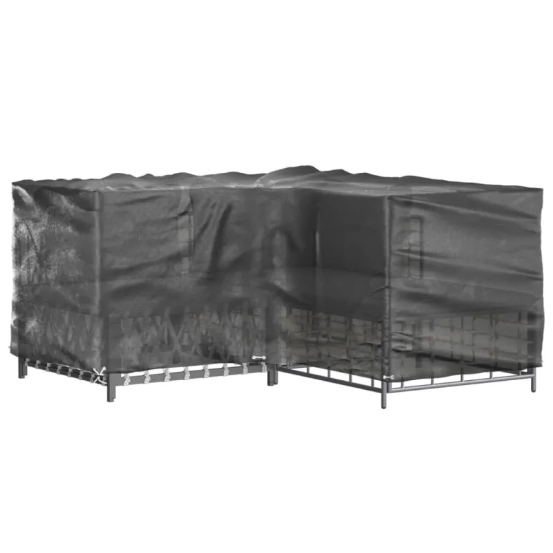 Sodo baldų uždangalai, 2vnt., 215x215x90cm, 16 kilpų, L formos