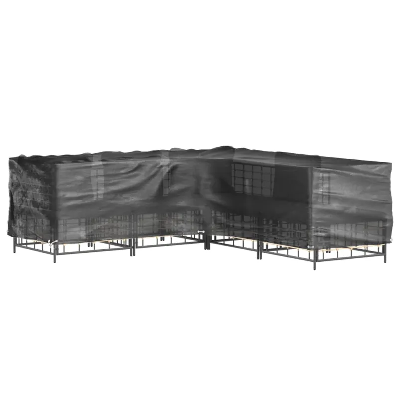 Sodo baldų uždangalai, 2vnt., 250x250x70cm, 16 kilpų, L formos