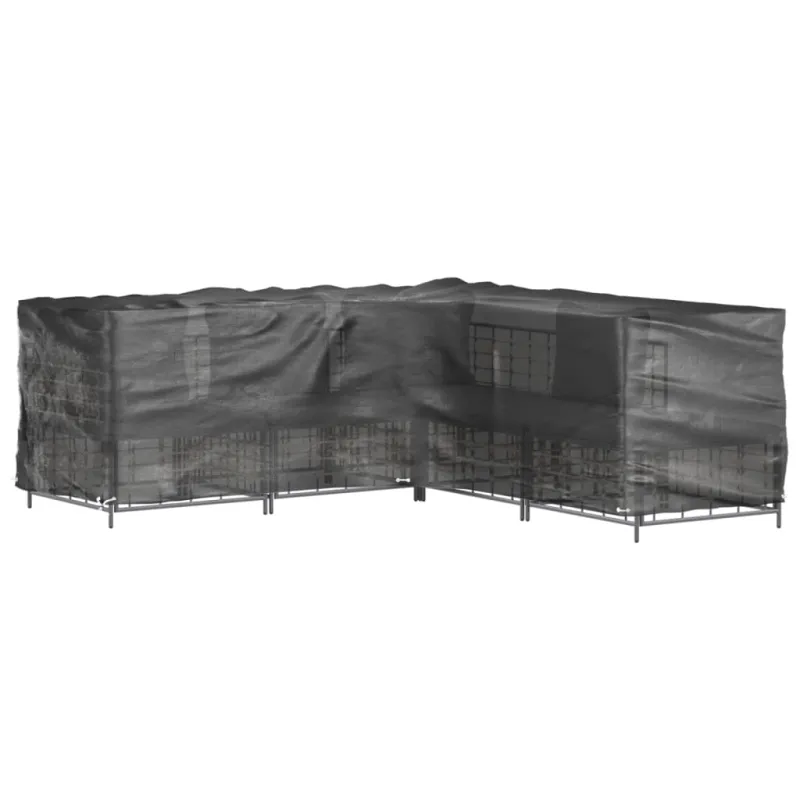 Sodo baldų uždangalai, 2vnt., 285x285x90cm, 16 kilpų, L formos