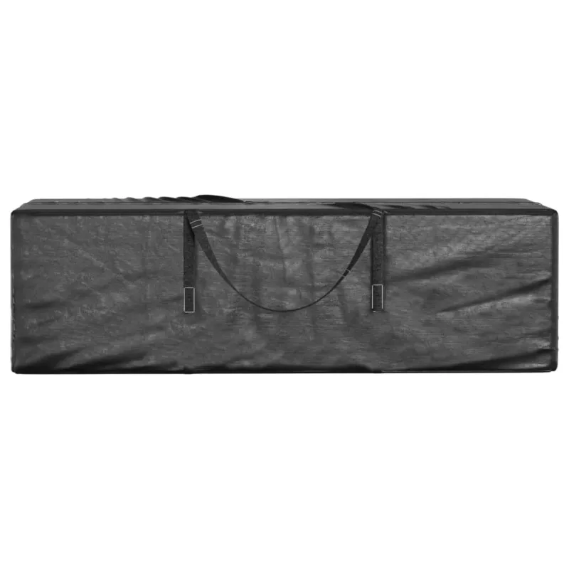Krepšiai sodo pagalvėm, 2vnt., juodi, 135x40x55cm, polietilenas