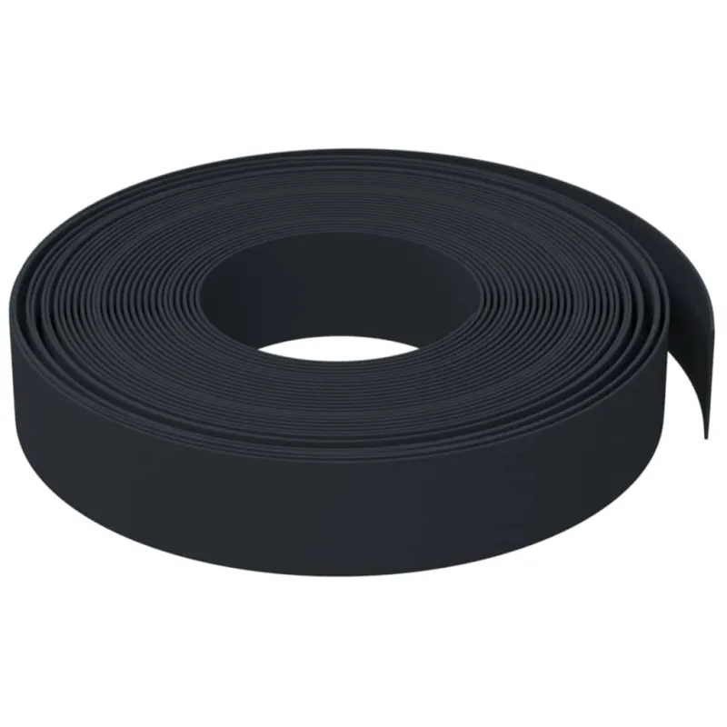 Sodo apvadai, 4vnt., juodi, 10m, 10cm, polietilenas