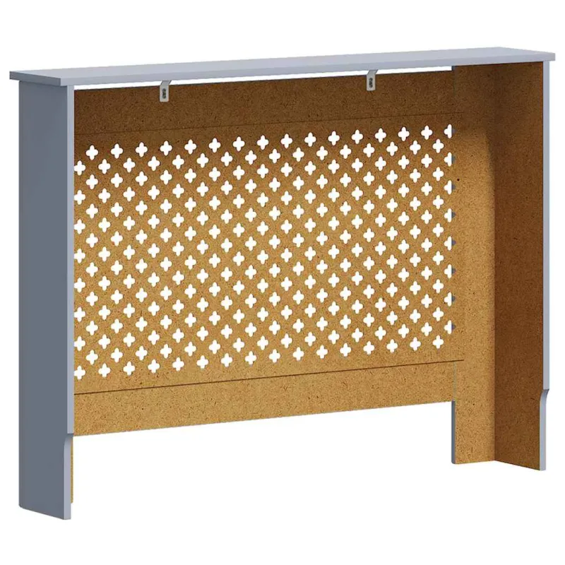 Radiatoriaus uždangalas, antracito spalvos, 112x19x81,5cm, MDF