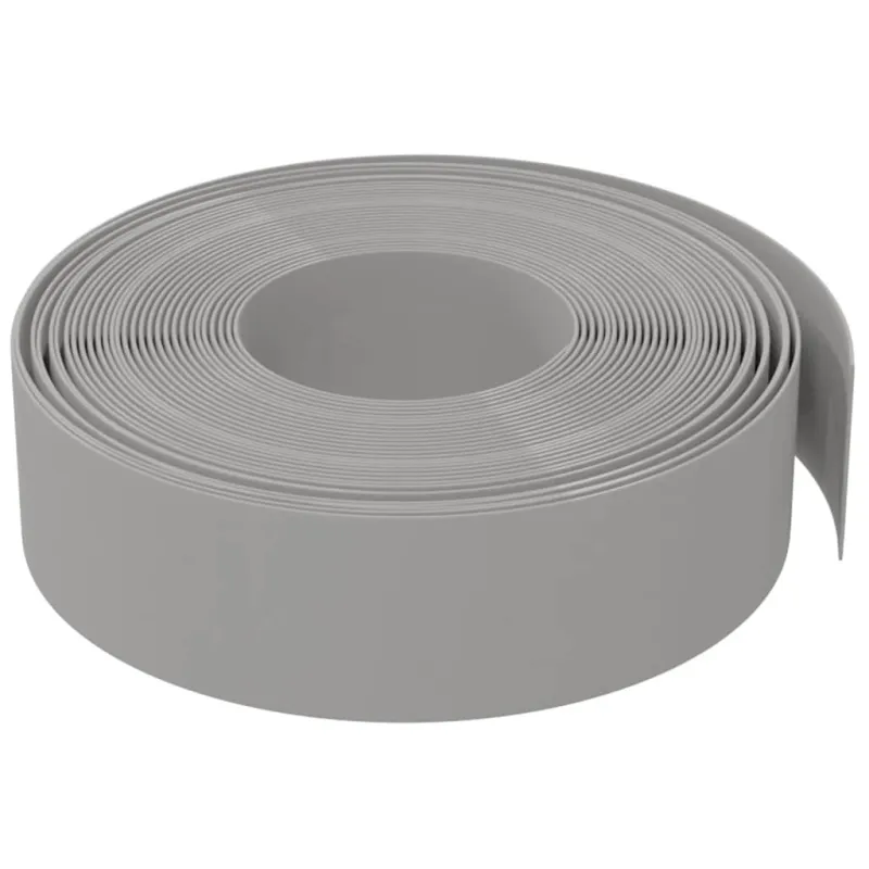 Sodo apvadai, 2vnt., pilkos spalvos, 10m, 15cm, polietilenas