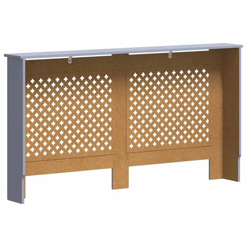 Radiatoriaus uždangalas, antracito spalvos, 152x19x81,5cm, MDF