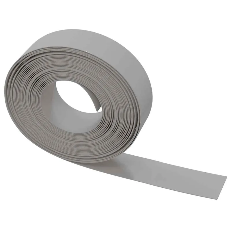 Sodo apvadai, 4vnt., pilkos spalvos, 10m, 15cm, polietilenas