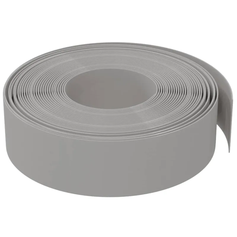 Sodo apvadai, 5vnt., pilkos spalvos, 10m, 15cm, polietilenas