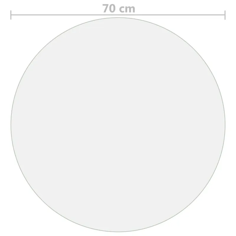 Stalo apsauga, matinė, 70cm skersmens, 1,6mm, PVC