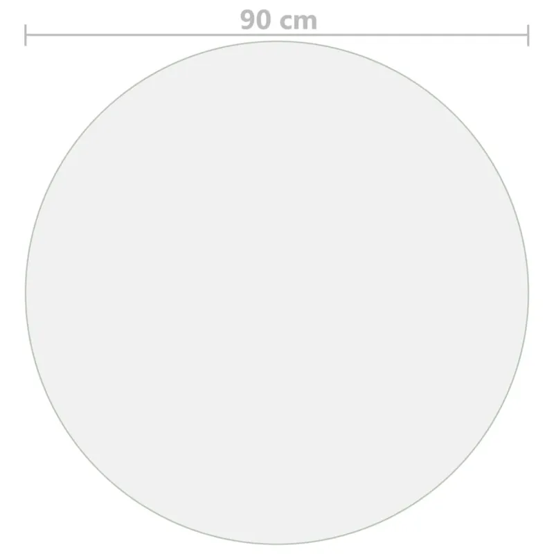Stalo apsauga, permatoma, 90cm skersmens, 1,6mm, PVC