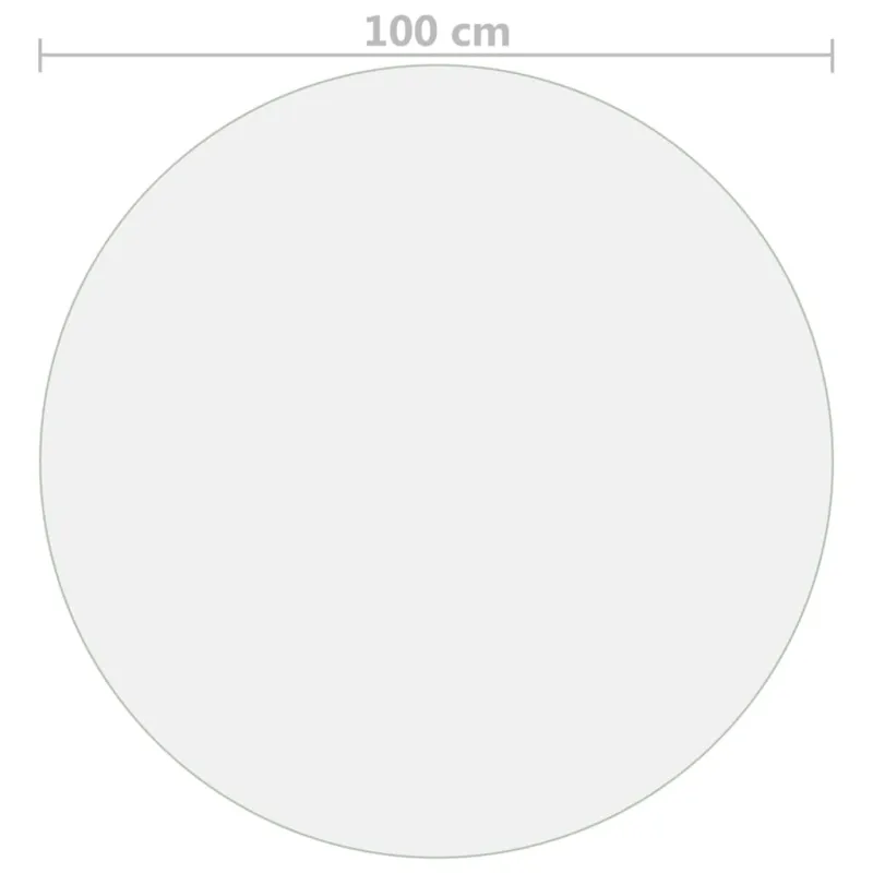 Stalo apsauga, permatoma, 100cm skersmens, 1,6 mm, PVC