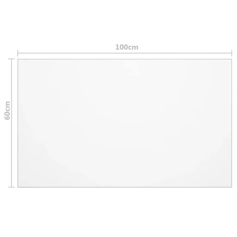 Stalo apsauga, permatoma, 100x60cm, 1,6mm, PVC