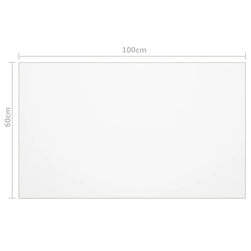 Stalo apsauga, matinė, 100x60cm, 1,6mm, PVC