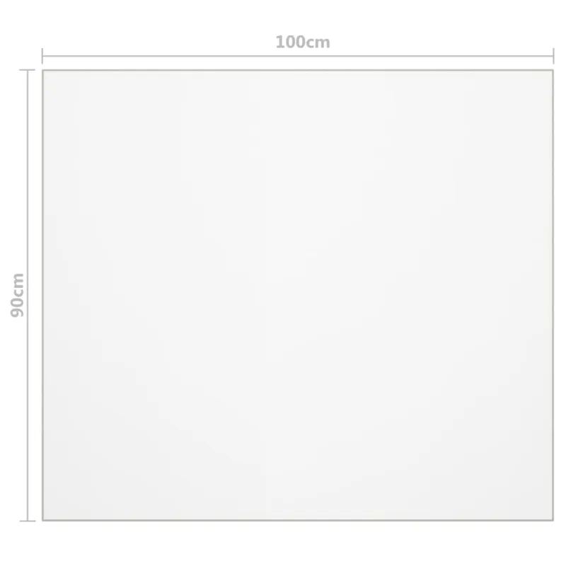 Stalo apsauga, permatoma, 100x90cm, 1,6mm, PVC