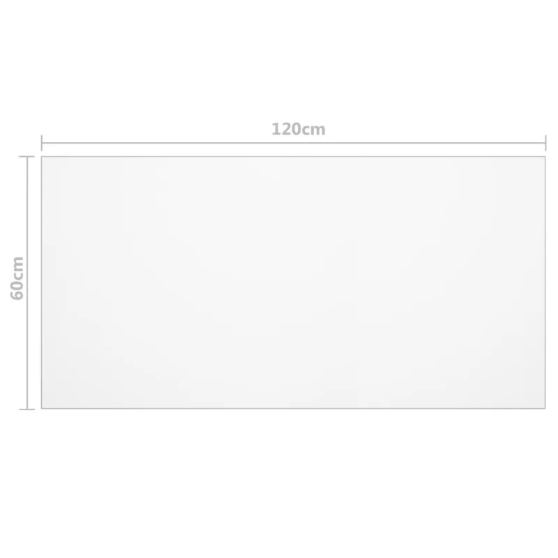 Stalo apsauga, permatoma, 120x60cm, 1,6mm, PVC