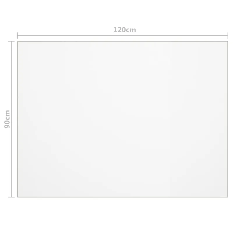 Stalo apsauga, permatoma, 120x90cm, 1,6mm, PVC