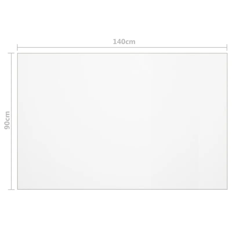 Stalo apsauga, permatoma, 140x90cm, 1,6mm, PVC