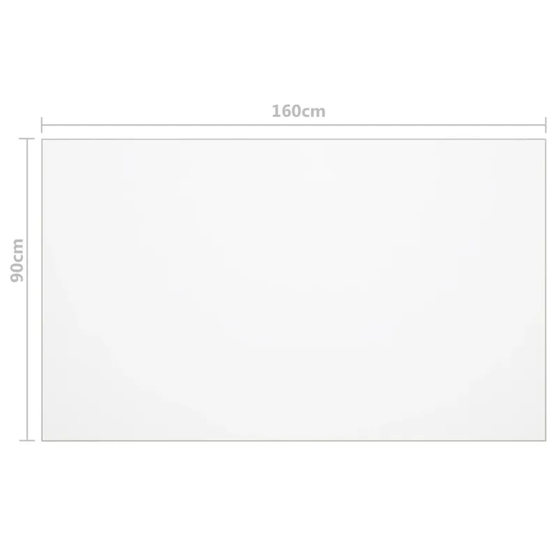 Stalo apsauga, permatoma, 160x90cm, 1,6mm, PVC
