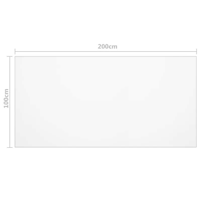 Stalo apsauga, permatoma, 200x100cm, 1,6mm, PVC