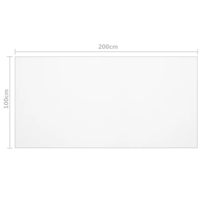 Stalo apsauga, matinė, 200x100cm, 1,6mm, PVC