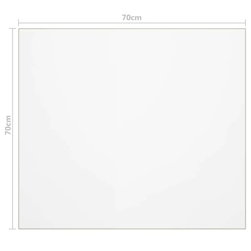Stalo apsauga, permatoma, 70x70cm, 1,6mm, PVC